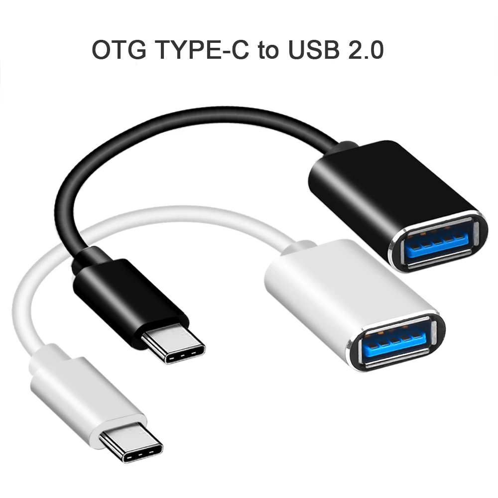 

Type-C OTG Adapter Cable USB 2.0 Type C Male To USB 2.0 A Female OTG Data Cord Adapter for Xiaomi Huawei Samsung S20 MacBook Pro