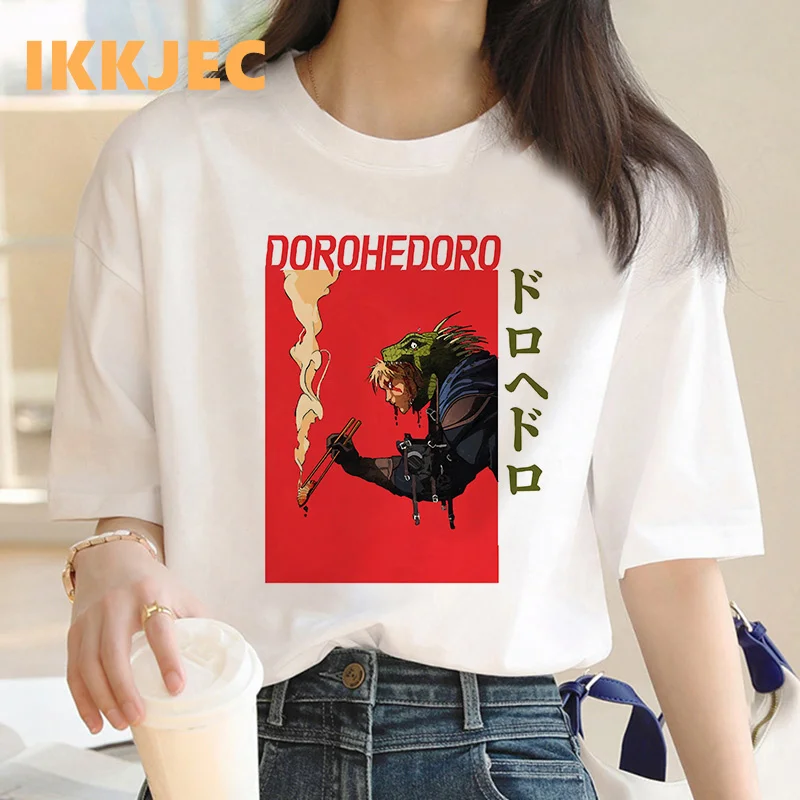 

Футболка dorohedoro Женская, Корейская, гранж, уличная одежда, кавайная одежда, винтажная белая футболка