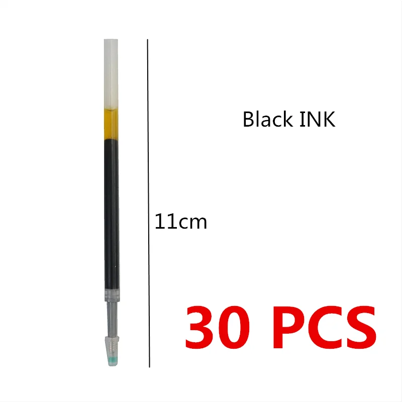 

Стержни для гелевых ручек ZYCC, 30 шт., черные синие, 0,5 мм