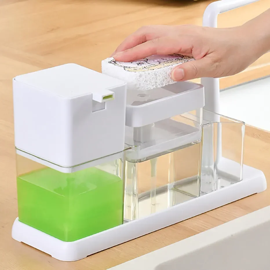 

Набор вешалки для хранения, держатель для полотенец, настенный диспенсер, 2 в 1, пресс для раковины, посуды, органайзер, губчатая столешница с кисточками для рук