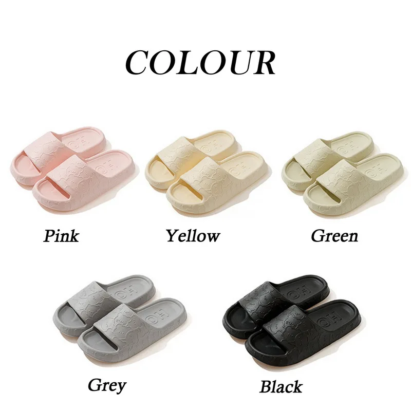 Summer Shoes For Women Soft Home Bathroom Slippers Thick Bottom 3.0cm Eva Slippers Female Big Size 45  Sandals