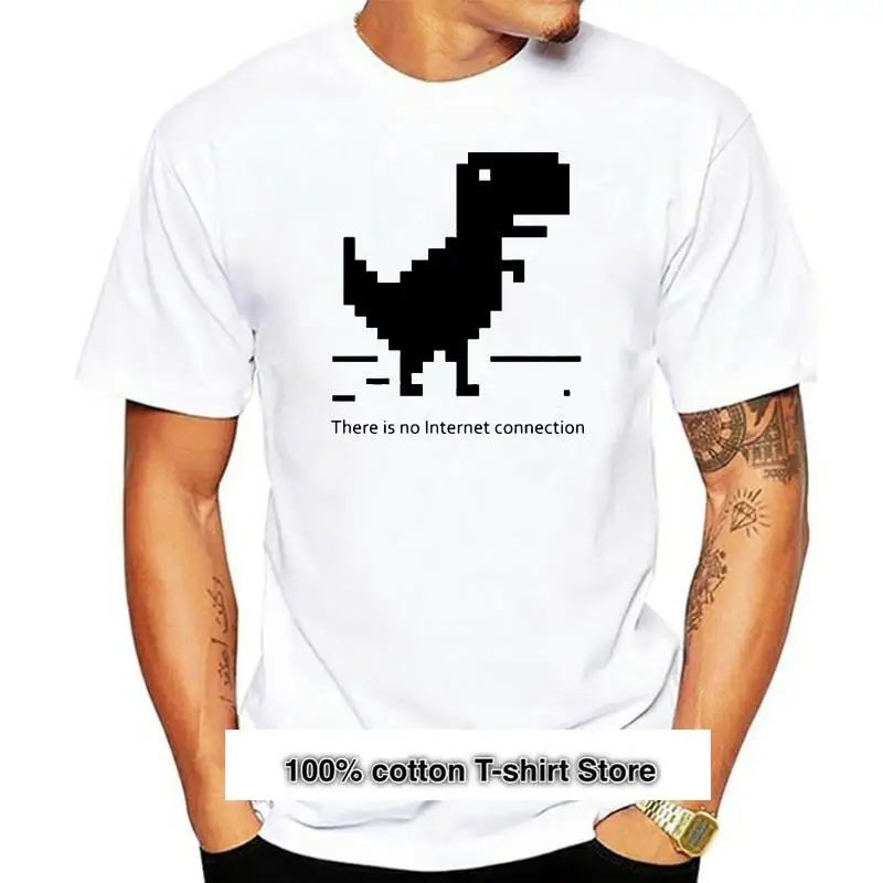 

Camiseta blanca para hombre, ropa de calle Harajuku, Tops, No hay Internet