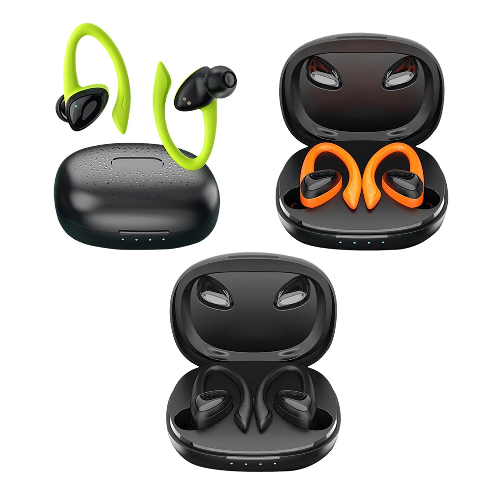 Беспроводные наушники-крючки V5.1 IPX5 зеленый