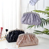 shiny sequins woman party pink crystal glitter bag purple bridal purse wedding for women ceremony bags