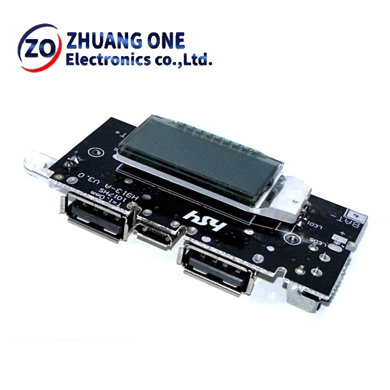 Модуль питания печатной платы с двойным USB 18650 для зарядки аккумуляторов 5 В 1 А а