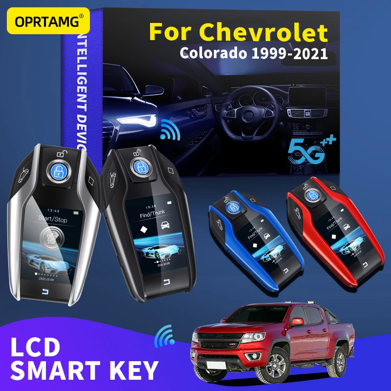 

OPRTAMG For Chevrolet Colorado Keyles Entry Remote Car Key Modified Smart LCD 1999 2000 2002 2003 2005 2006 2007 2009 2011 2021