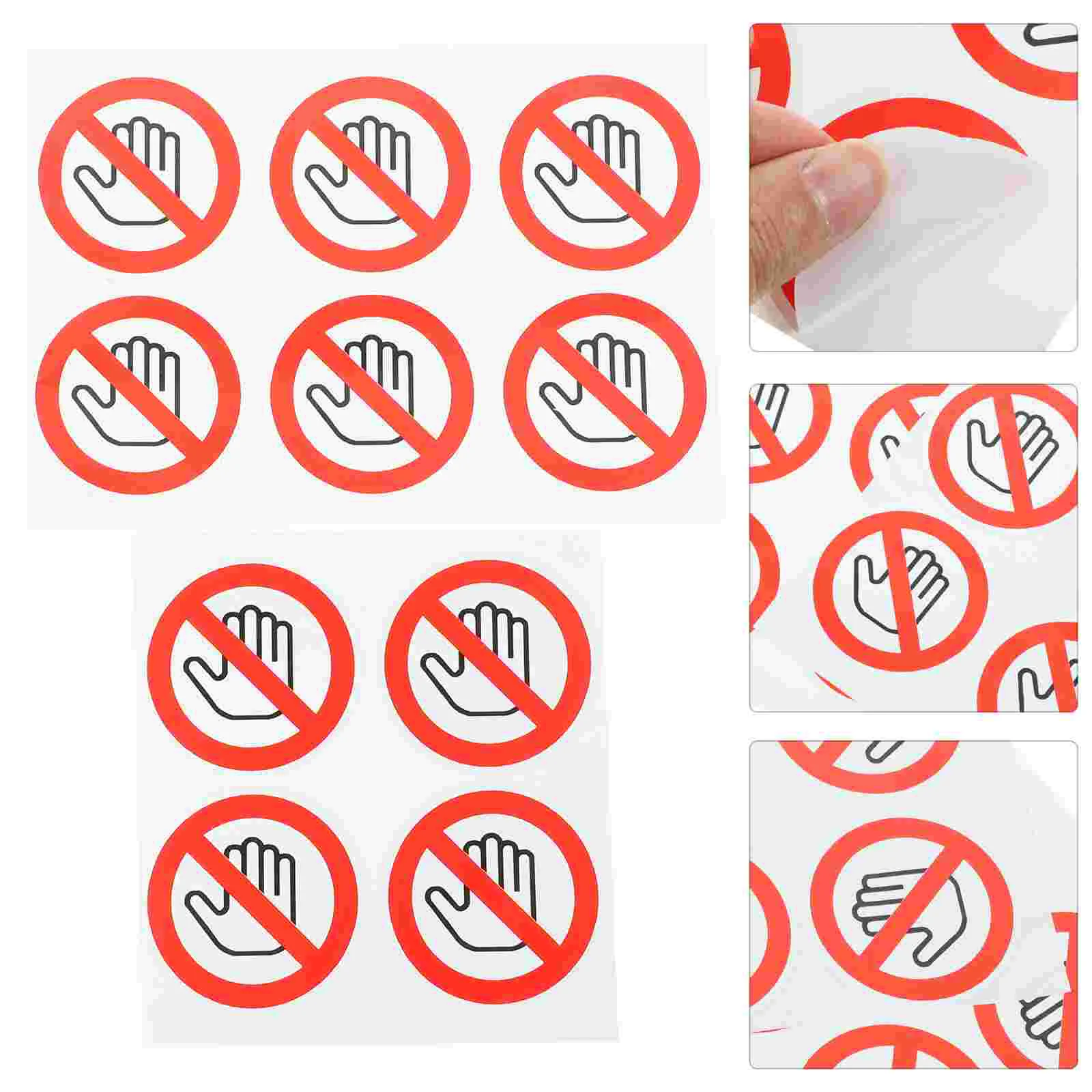 

10 Pcs Safety Labels Machine Warning Decals Adhesive Funny Security Sign Impresora Sticker Caution Stickers