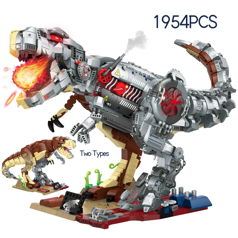 

Механический конструктор MOC, тираннозавр рекс, кирпичи мира, деформированный динозавр, строительный блок для мальчиков, детские игрушки, по...