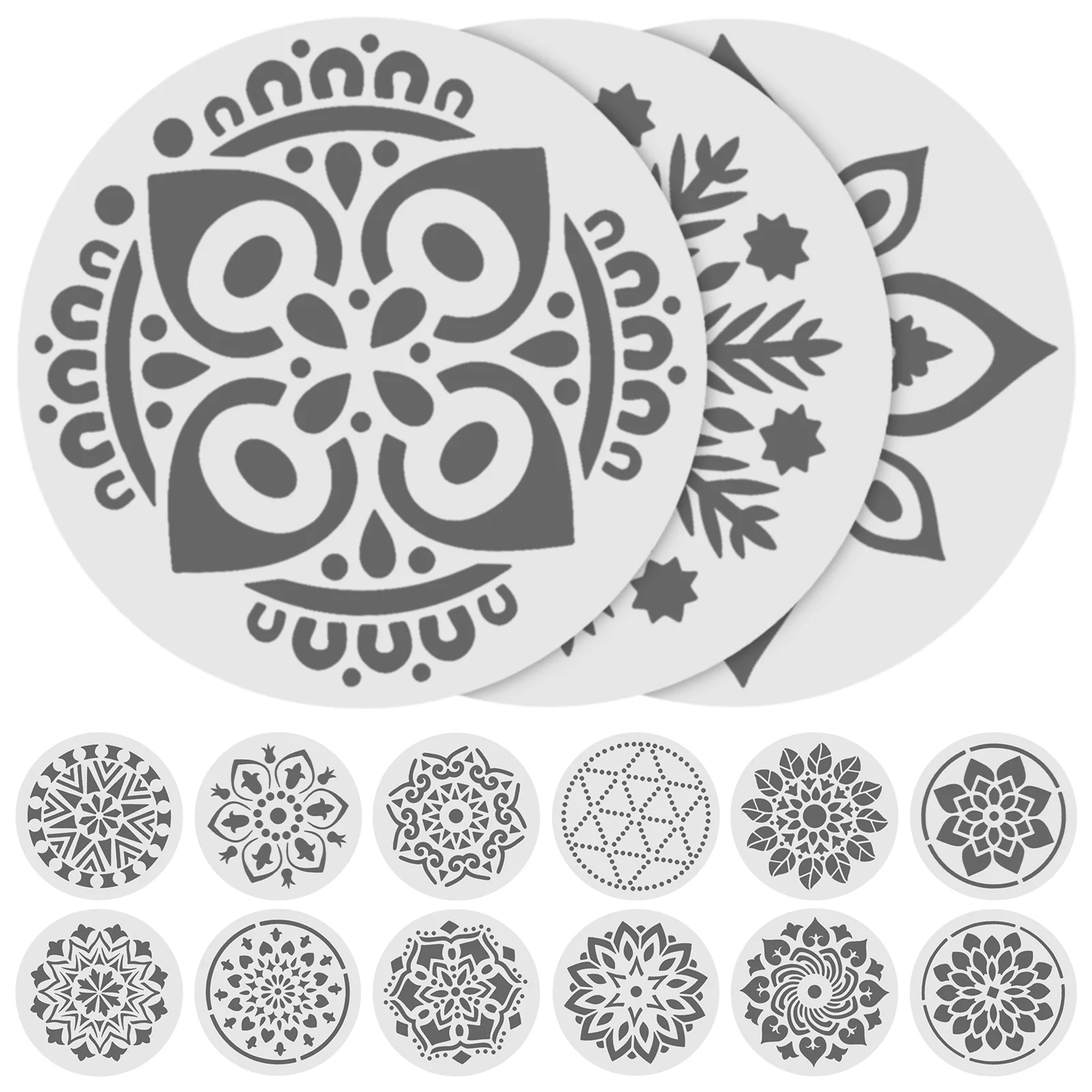 Шаблон для рисования с цветами 24 шт. гибкие трафареты сделай сам форма вырезания