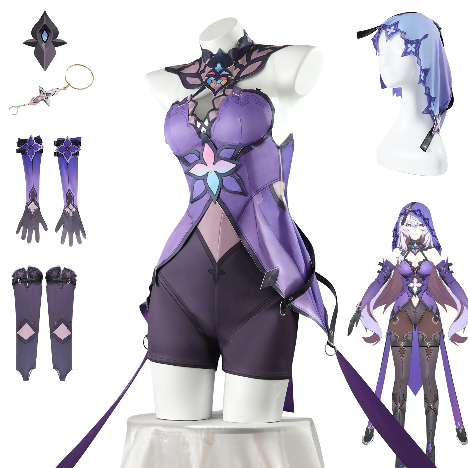 Костюм для косплея игры Черный лебедь Карнавальная Униформа хонкай Звездная