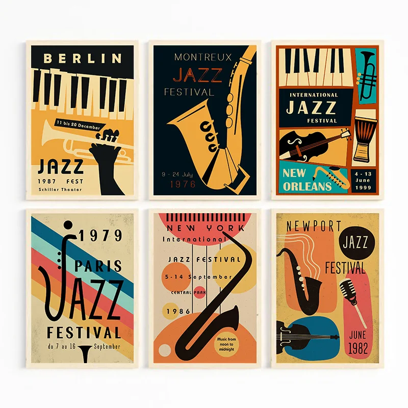 Винтажный Новый Орлеан/Берлин Джаз Фестиваль граммофон музыка искусство на