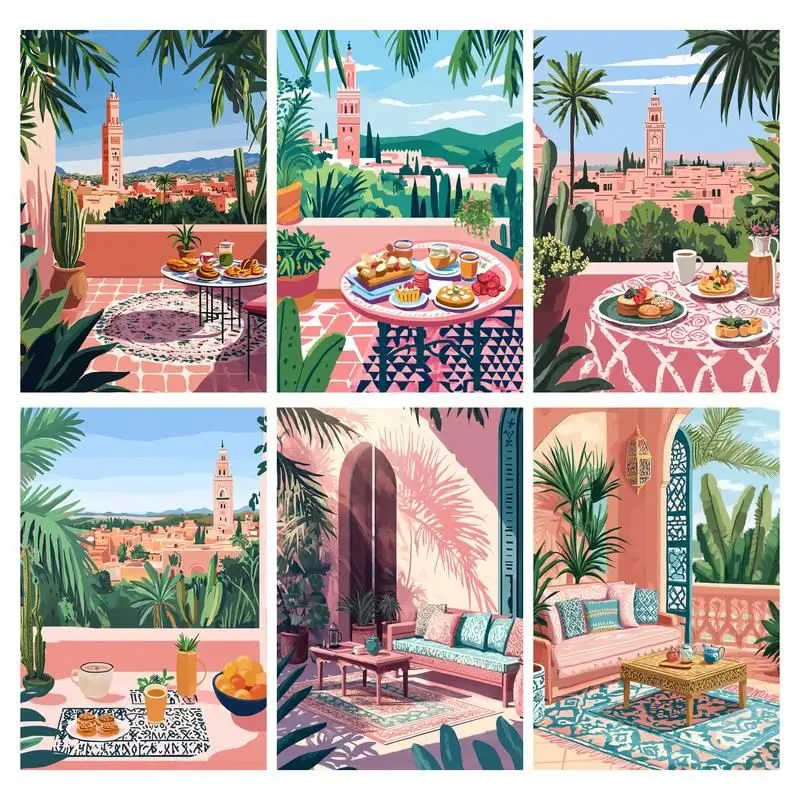 Картина по номерам для послеобеденного чая взрослых