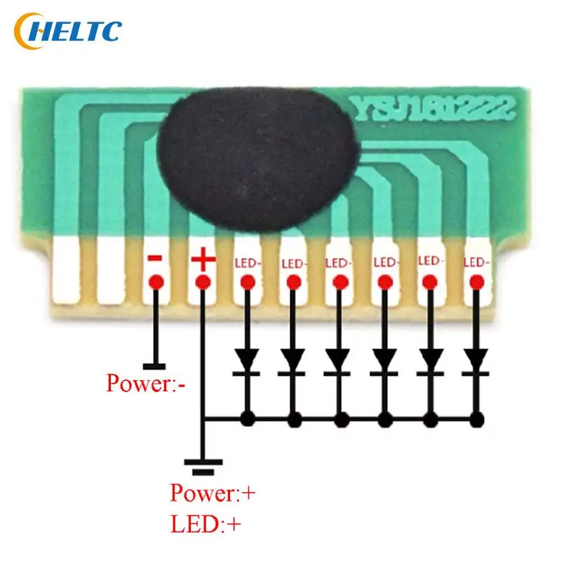 5pairs DIY 6-LED LEDs 3-4.5V Flash Chip COB LED Driver Cycle Flashing Control Board Module IC Electronic