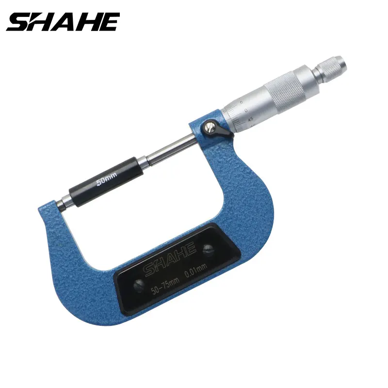 Фото Shahe Outside Micrometer Metric Micrometer Caliper Gauge 0.01 Mm Precision Vernier Caliper Measuring Tools №1
