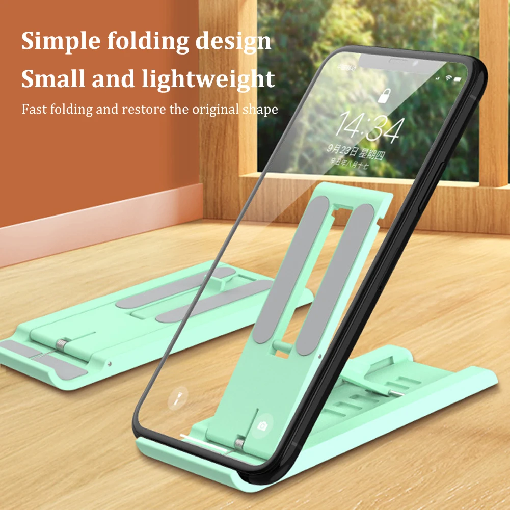 

Foldable Tablet Mobile Phone Desktop Phone Stand for iPad iPhone Samsung Desk Holder Adjustable Desk Bracket Smartphone Stand
