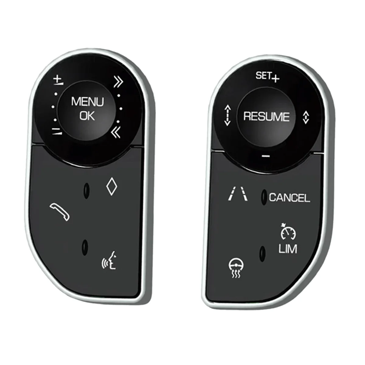 

1Pair Multifunction Steering Wheel Switch Touch Control Buttons for Sport L494 L405 5 LR5
