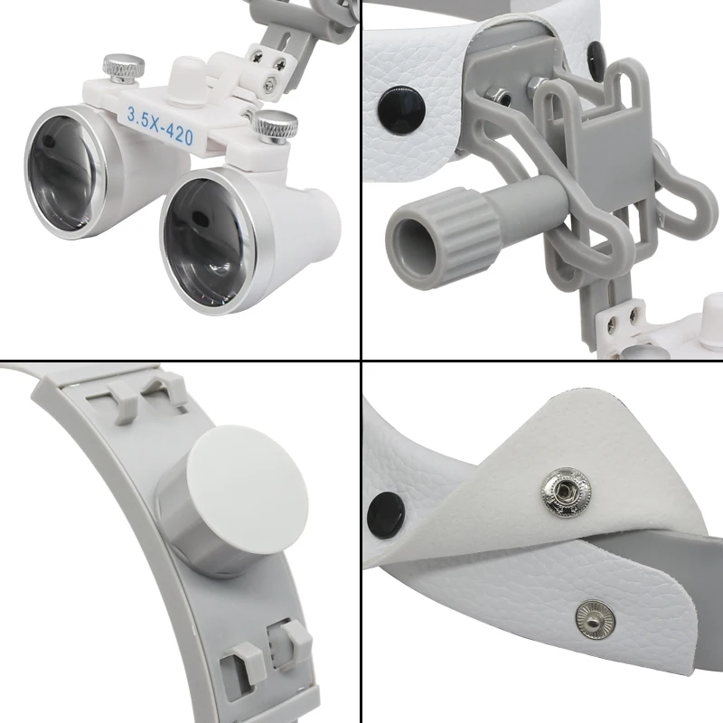 320-420mm Dental lupa dwuokularowa 3.5X szkło optyczne ultralekki kask lupy szerokie pole widzenia lupy stomatologiczne 5 320-420mm Dental lupa dwuokularowa 3.5X szkło optyczne ultralekki kask lupy szerokie pole widzenia lupy stomatologiczne 5