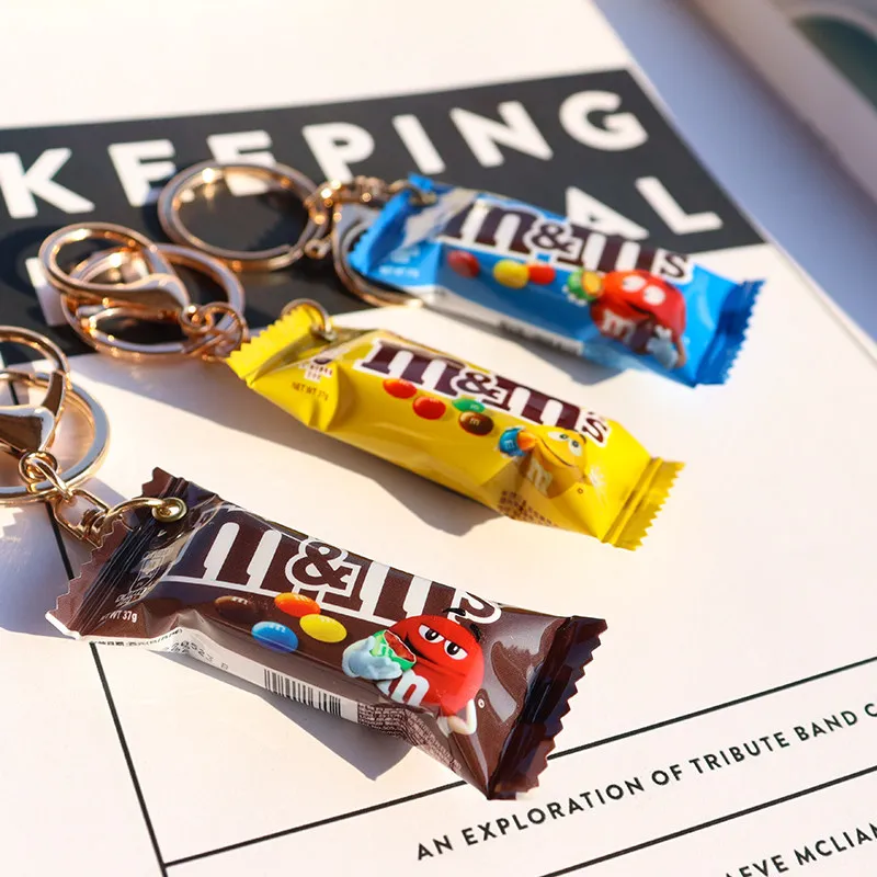 Брелоки M&M's! Серия «Веселые имитации закусок»: синие, желтые и коричневые, подвески для рюкзаков, маленькие аксессуары (art.: 3920d8b3bb653) - 3920d8b3bb653