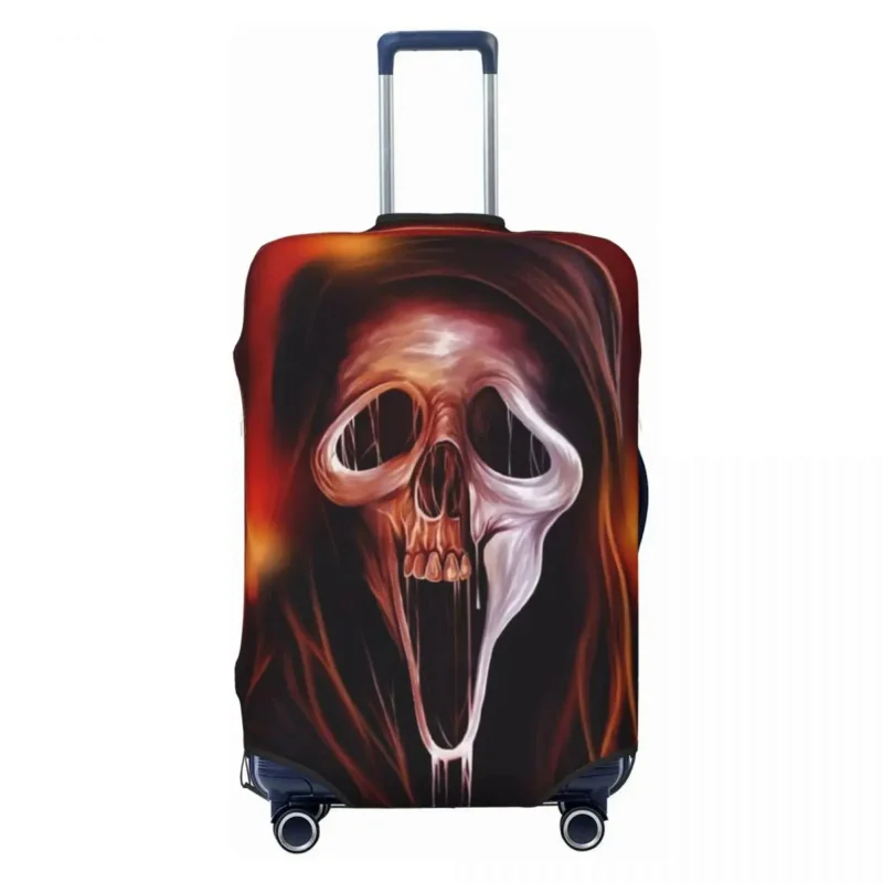 

Halloween Ghost Killer Scream Suitcase Cover Elastic Horror Movie Killer Travel Luggage Covers for 18-32 inch