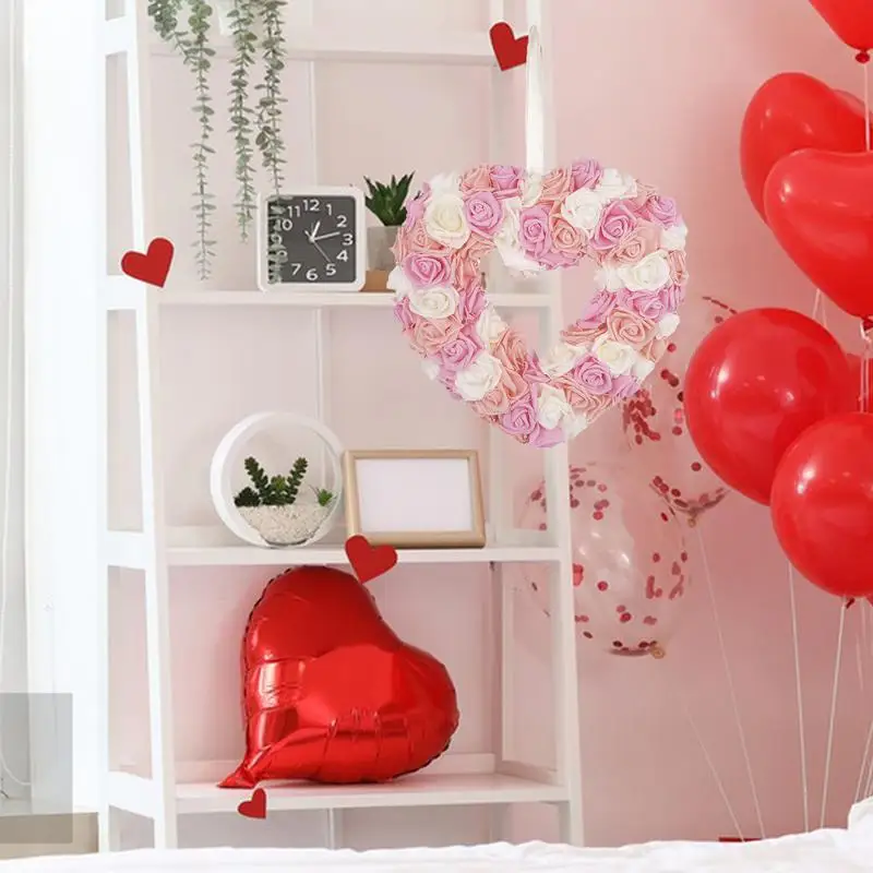 День святого Валентина дверной венок искусственный цветочные венки