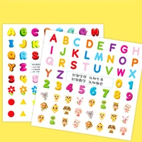 4 sheets diy english letter number animal stickers cognitive toy early education self adhesive sticker toys for children gifts