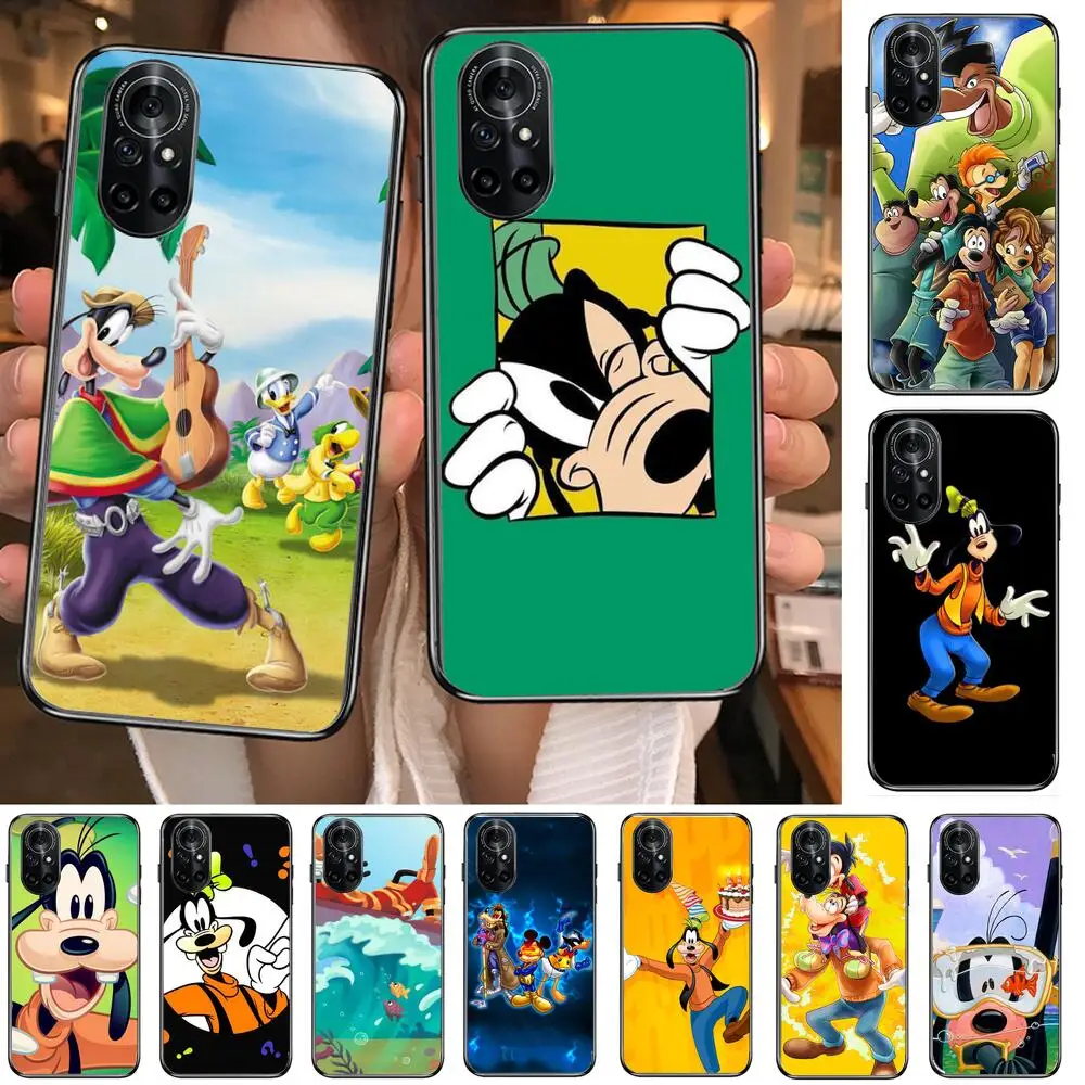 

disney goofy Clear Phone Case For Huawei Honor 20 10 9 8A 7 5T X Pro Lite 5G Black Etui Coque Hoesjes Comic Fash design