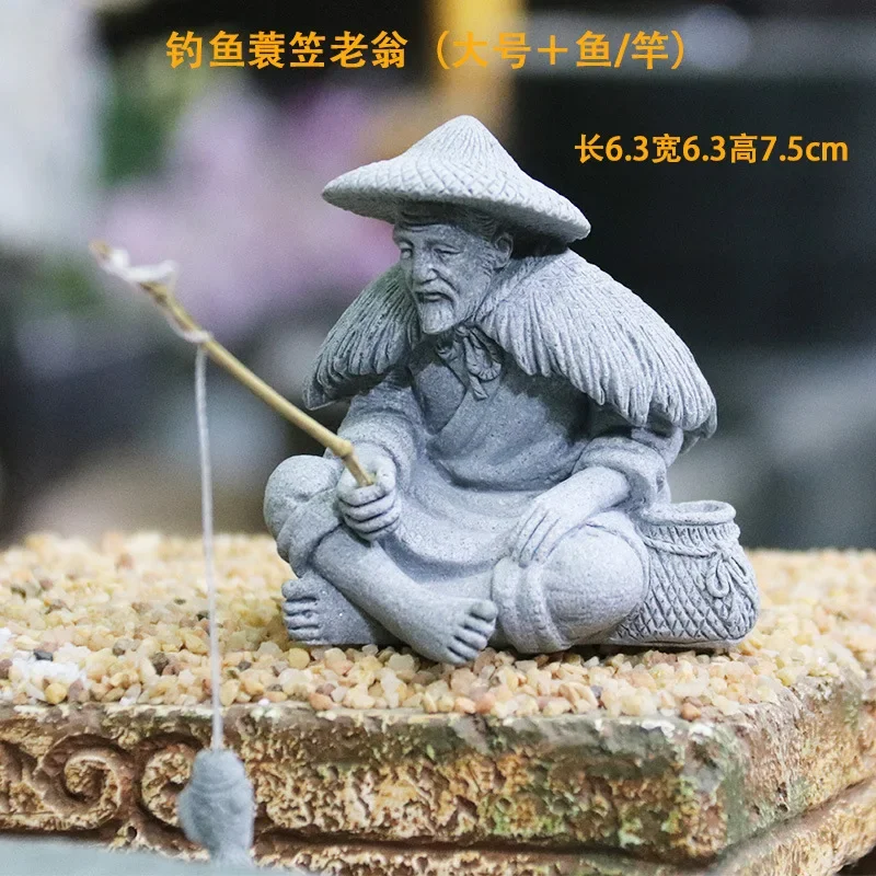 

Статуэтка рыбака MOONBIFFY из камня