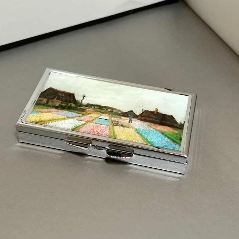 Mini Metal Portable Paint Box, Watercolor Sub Box, Color Palette, Van Gogh Monet Series