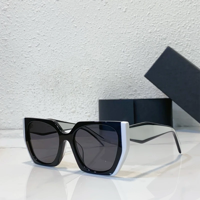 

New 15WS Multicolor Acetate Sunglasses Women High Quality Designer Italy Brand Classical Black Blue Eyeglasses with Uv400