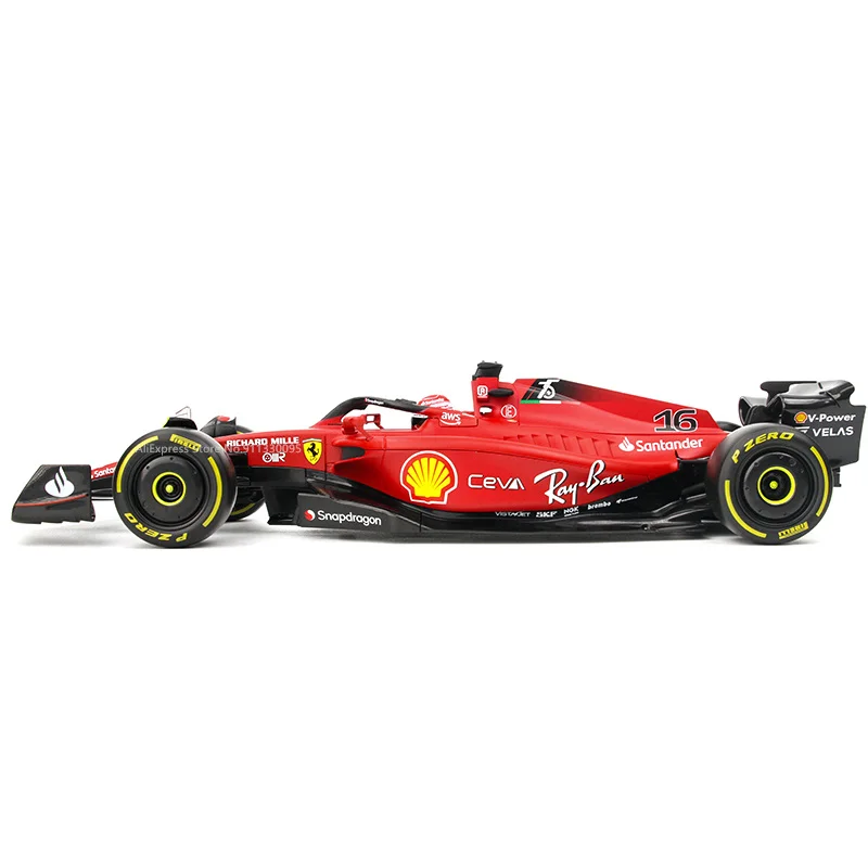 Bburago 1:18 new 2022 F1-75 F1 Racing #16 Charles Leclerc Formula Car Static Die Cast Vehicles Collectible Model Car Toys
