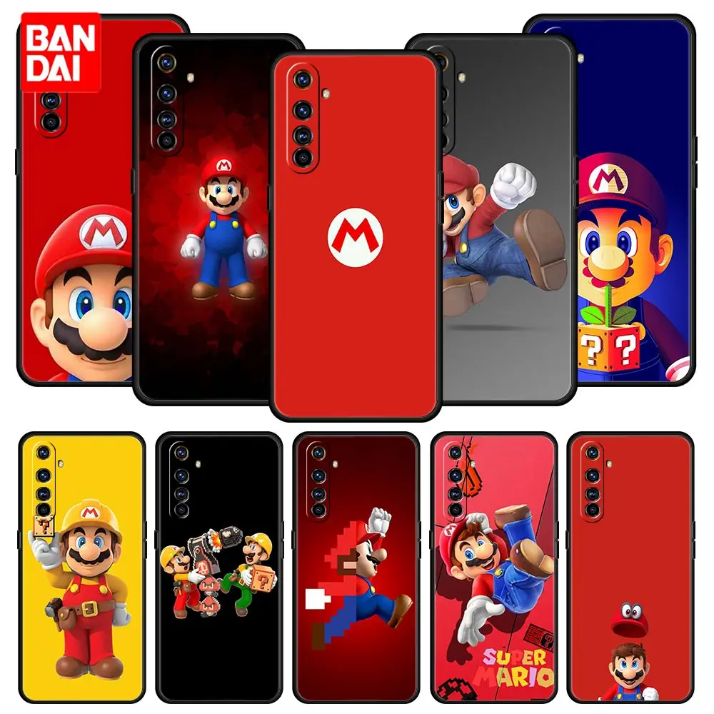 

Cover Case for Oppo Realme C21 C21Y C11 C15 C25 C3 C20 Narzo30A 5 6 7 7i 8i 8 Pro Cell Capinha Armor Phone Soft Super Mario