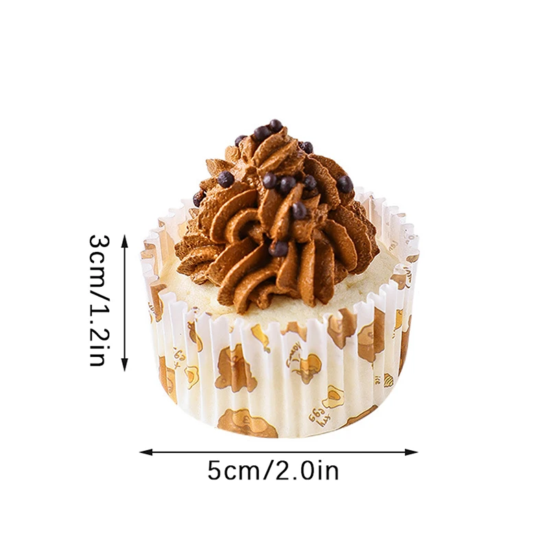 Мультяшный бумажный поднос для снежницы торта чашка яичного желтка хрустящий