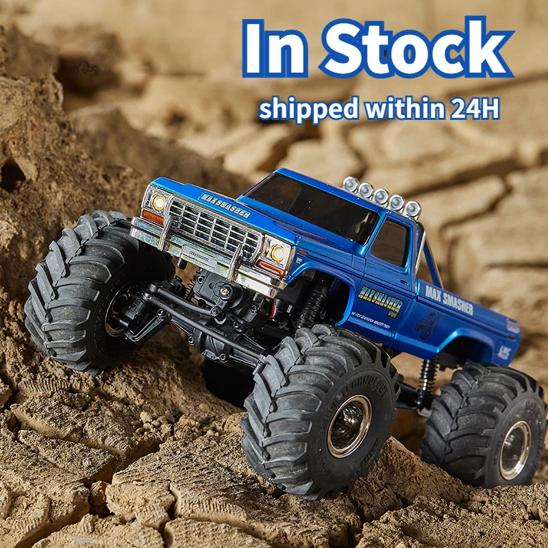

FMS New Arrival 1/24 MAX Smasher FCX24 RC Car Bigfoot 4WD Pickup Truck Far and Near Light Climbing Vehicle Model Toys