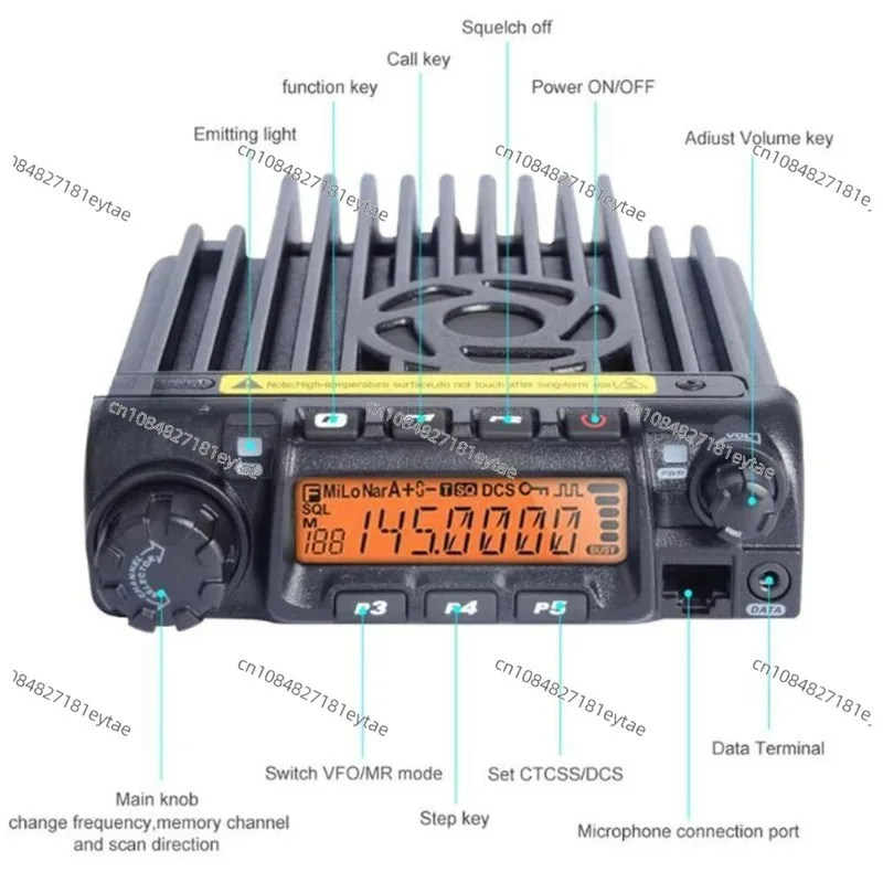 Новейшая версия мобильной радиостанции TYT TH-9000D Plus, VHF 136-174 МГц или UHF 400-490 МГц, рация с большой дальностью действия, 60 Вт45 Вт (art.: 3920da5cdf657) - 3920da5cdf657