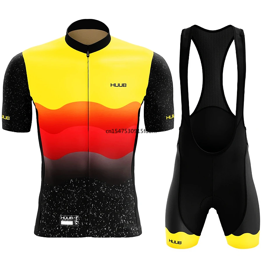 

2022 HUUB Men's Cycling Jersey Set Summer Cycling Clothing MTB Bike Clothes Uniform Maillot Ropa Ciclismo Cycling Bicycle Suit