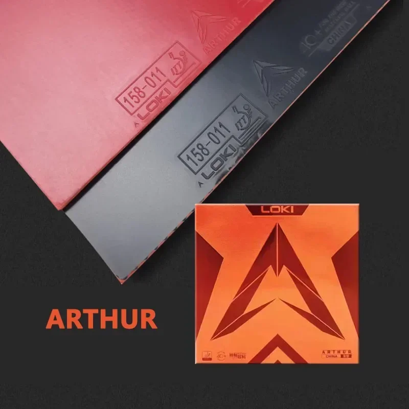 Фото Накладка для настольного тенниса LOKI ARTHUR Europe/Asia China, липкая, атакующая, с жесткой губкой №3