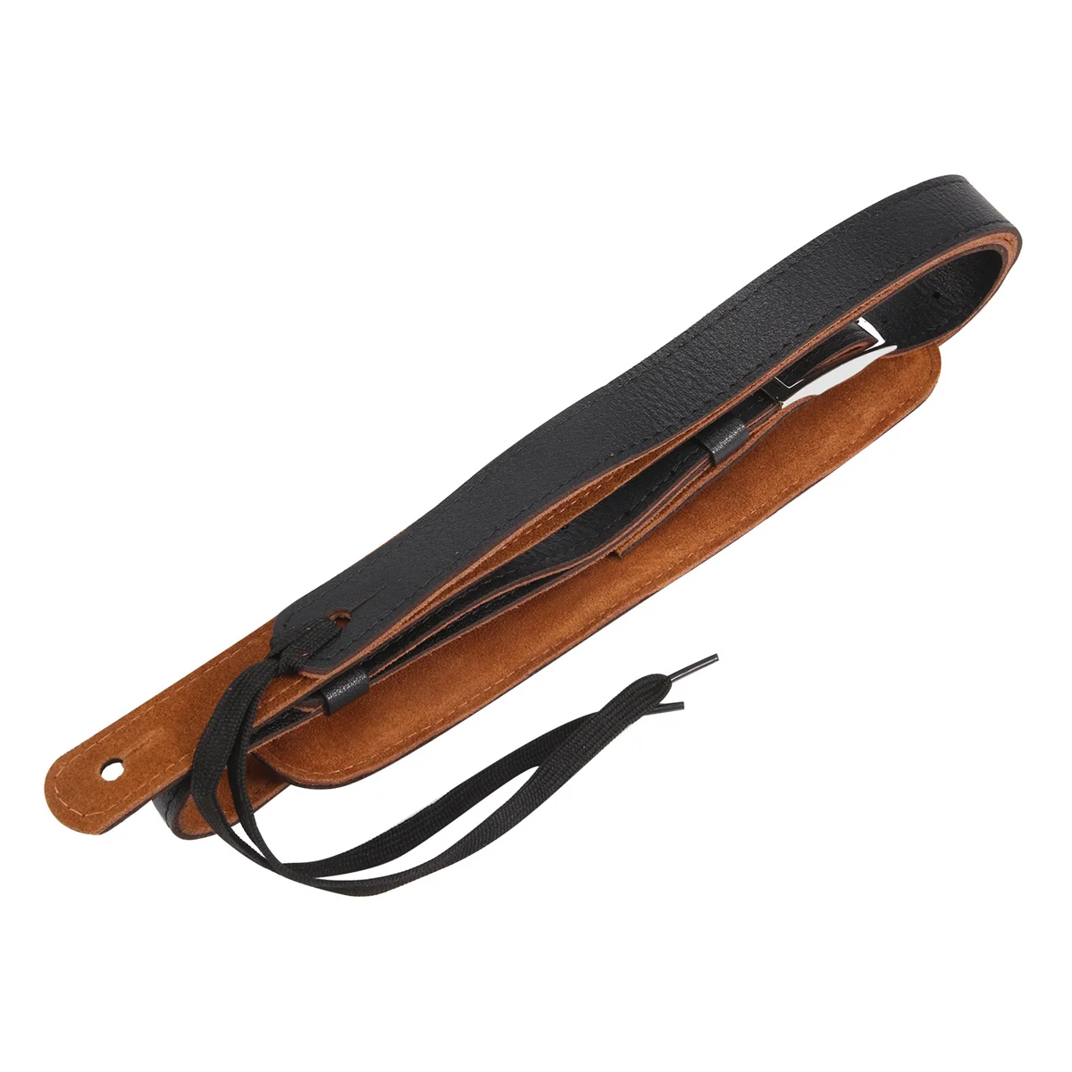 

Прочный ремень для электрогитары с кожаной и металлической пряжкой, наплечный ремень, регулируемые винтажные ремни для гитары, черный цвет