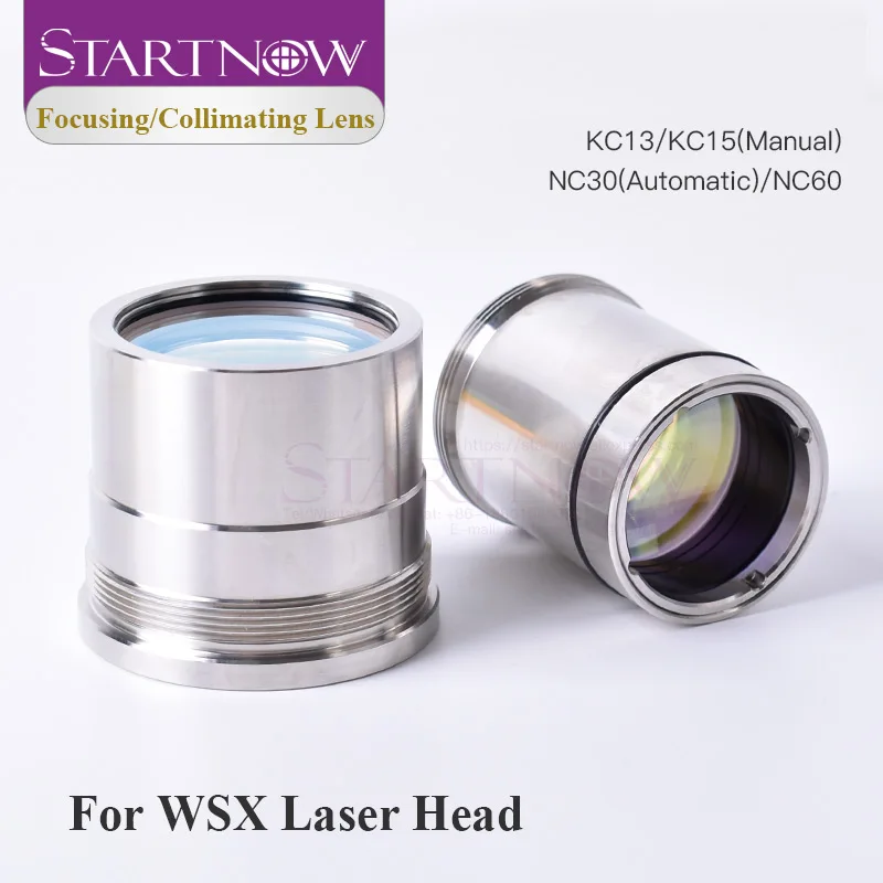 Startnow D30 37 F100 Laser Focus Collimating Lens With Lens Holder For WSX KC13 NC60 0-4KW Laser Cutting Head Fiber Collimator
