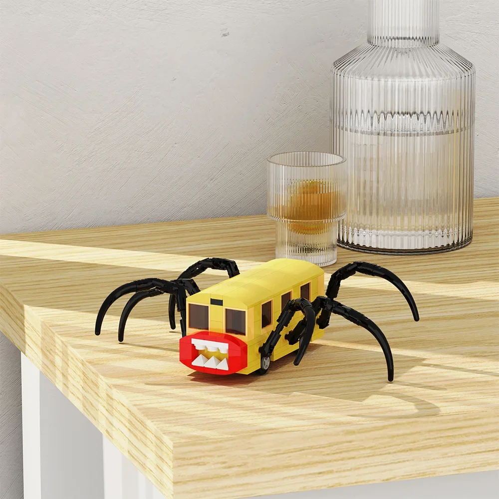 BuildMoc двойной ЧОО-ЧОО Шарлз автомобиль набор строительных блоков ужасов игра-паук