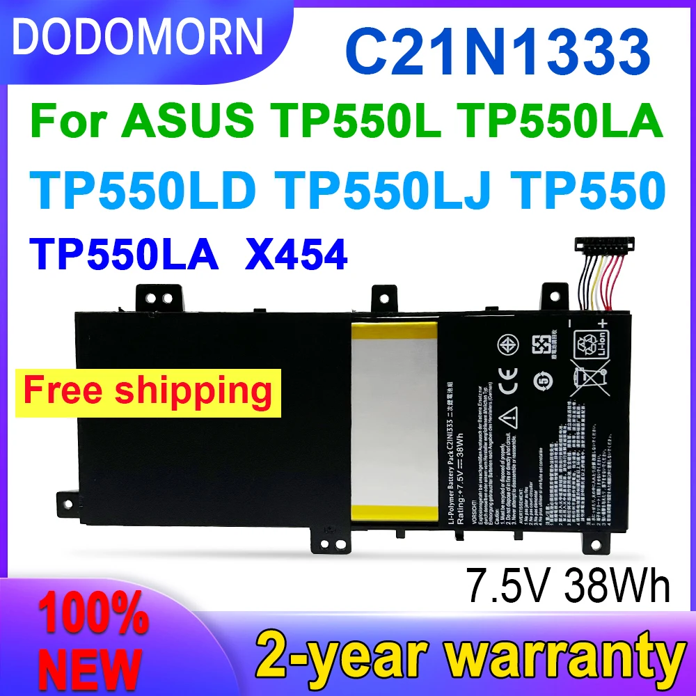 DODOMORN 100% новый аккумулятор для ноутбука C21N1333 7 5 В Asus TP550L TP550LA TP550LD TP550LJ на