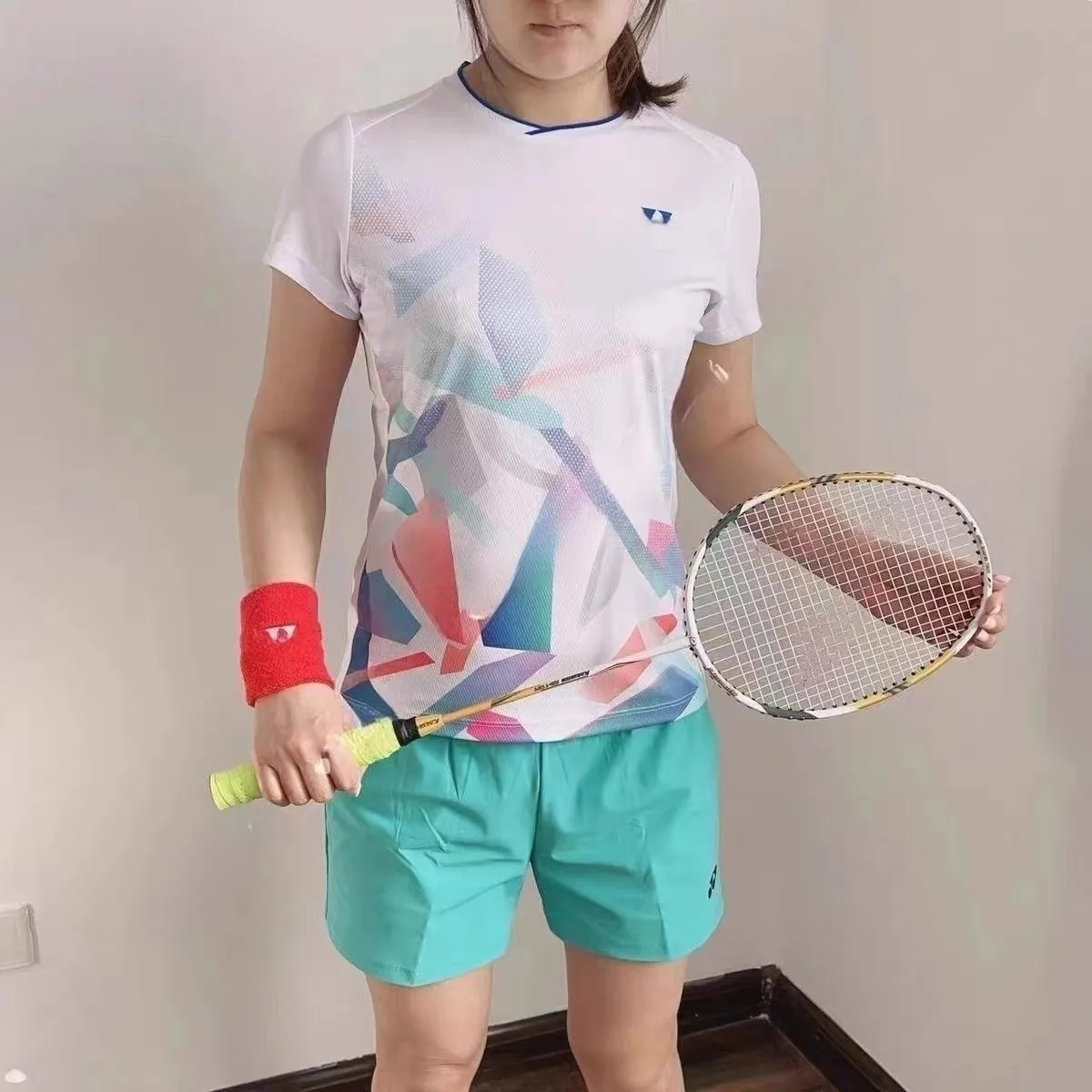 YY Badminton T-shirt Half Sleeve Round Neck Quick Dry Breathable Absorbent Men And Women Outdoor Sports