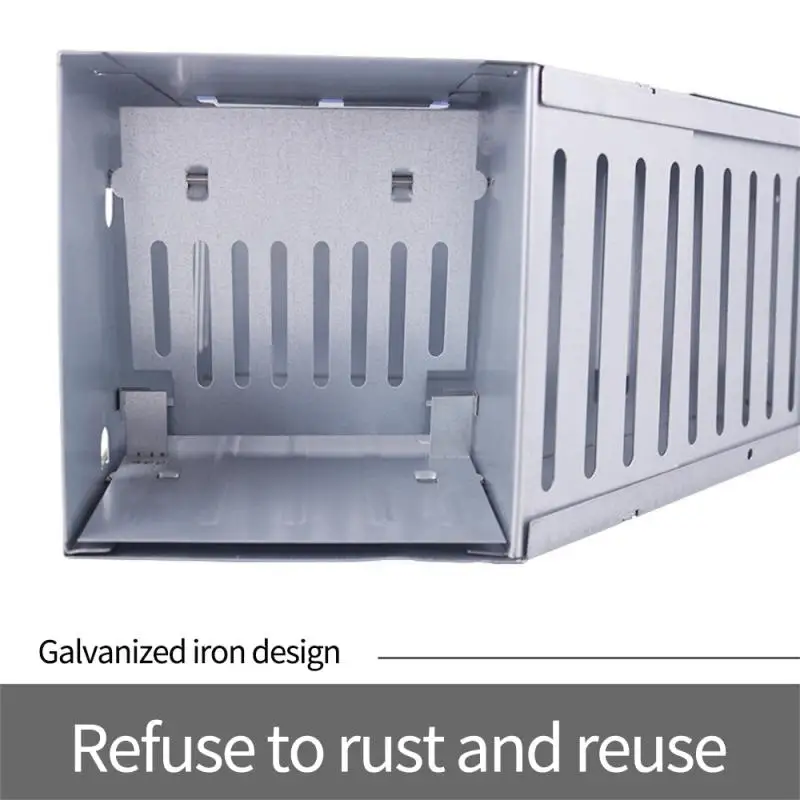 Household Rat Trap Portable Rustproof Non-toxic Double-door Design Large Space Household Accessories Live Mouse Trap Convenient