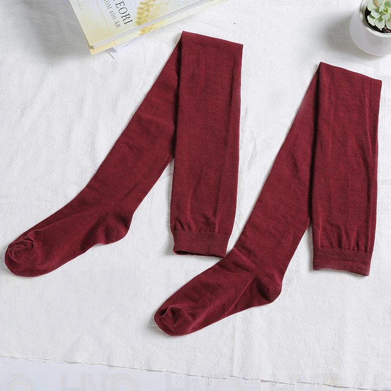 Thigh High Sock Tights High Long Stockings Tall Person High Socks All-match Hosiery Winter Autumn Over Knee Lengthen Solid Color