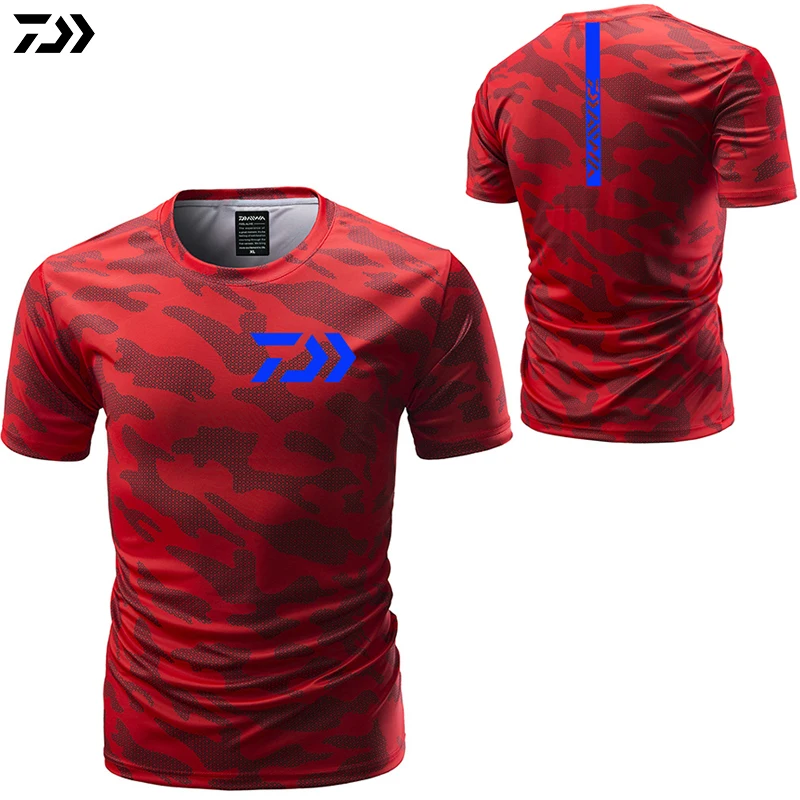 

Clothing for Fishing Clothes Summer Camouflage Outdoor Fishing Tshirt Breathable Short Sleeve Top Sports Fishing Tee