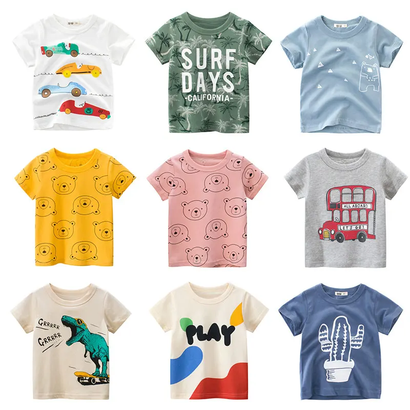 

Футболка детская с коротким рукавом, хлопок, мультяшный рисунок, черный белый, для мальчиков и девочек, младенцев, летняя одежда