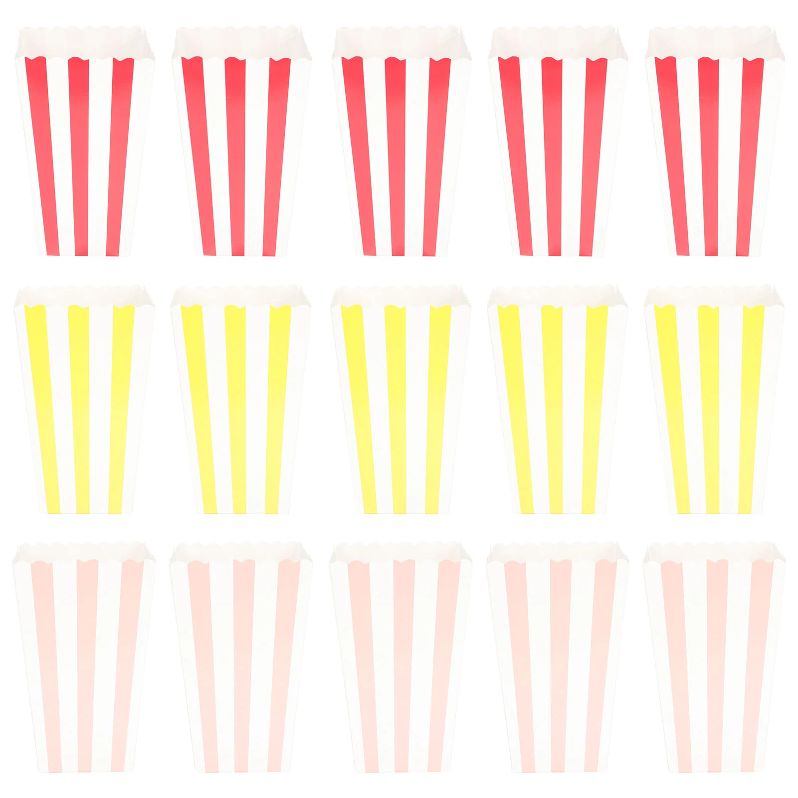 

60pcs Popcorn Containers Popcorn Paper Boxes Party Snack Container Serving Boxes
