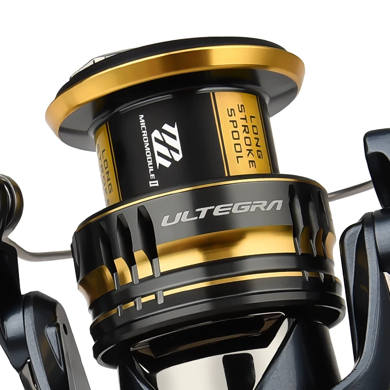 Спиннинговая Рыболовная катушка SHIMANO Ultegra 1000 C2000S C2000SHG 2500 C3000 4000 HAGANE MICROMODULE GEAR II 6 + 1BB