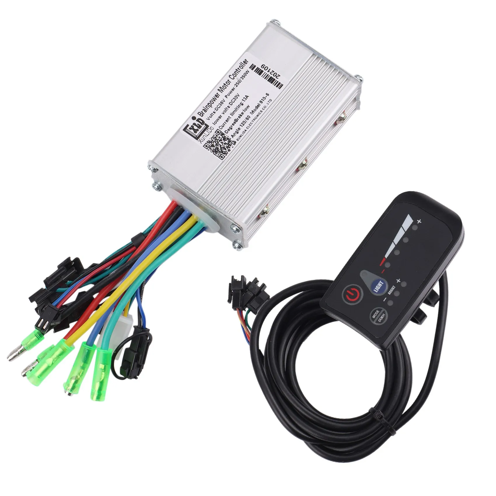

Electric Bike Controller 36V 250W 350W Brushless Controller with LED Display for Electric Bicycle Scooter