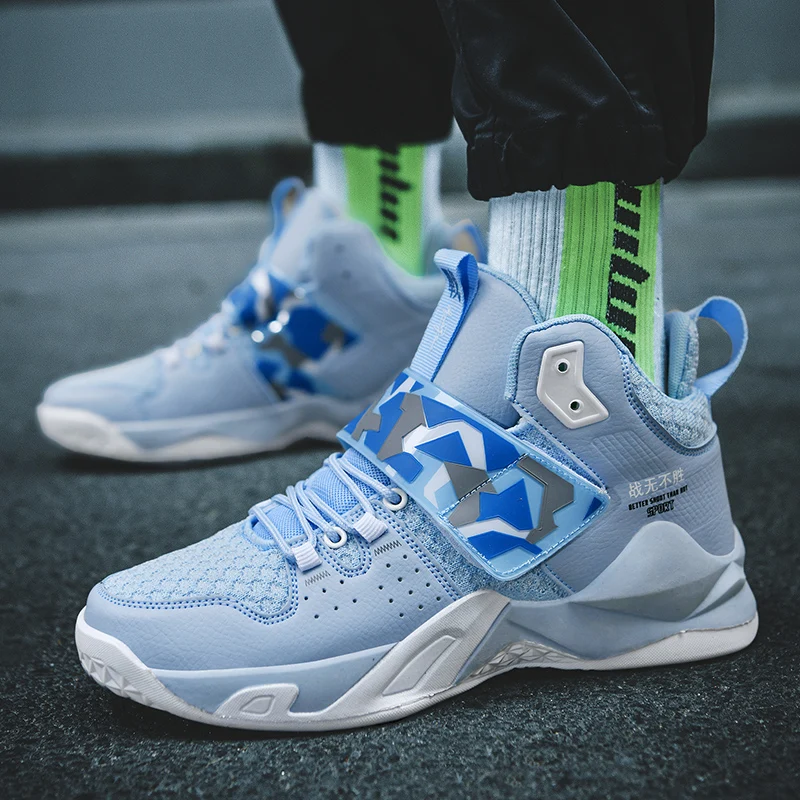 Mens Basketball Shoes Breathable Non-slip Sports Shoes Outdoor Unisex Gym Training Athletic Shoes Boys Casual Sport Tennis Shoes