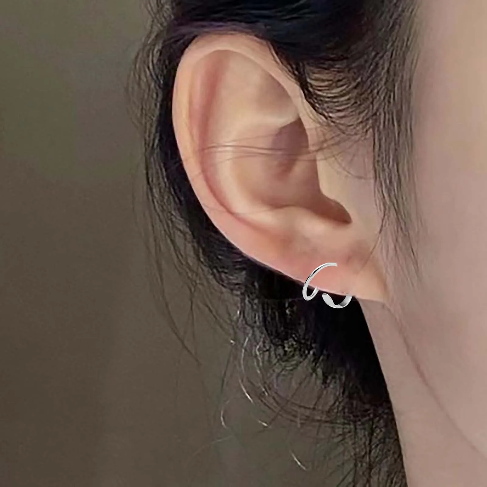 Двухслойные вращающиеся серьги модные простые универсальные темпераментные